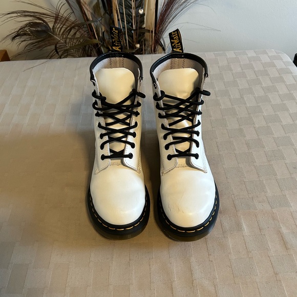 Dr. Martens 1460 Patent Leather Lace Up Combat Boots - Picture 3 of 13